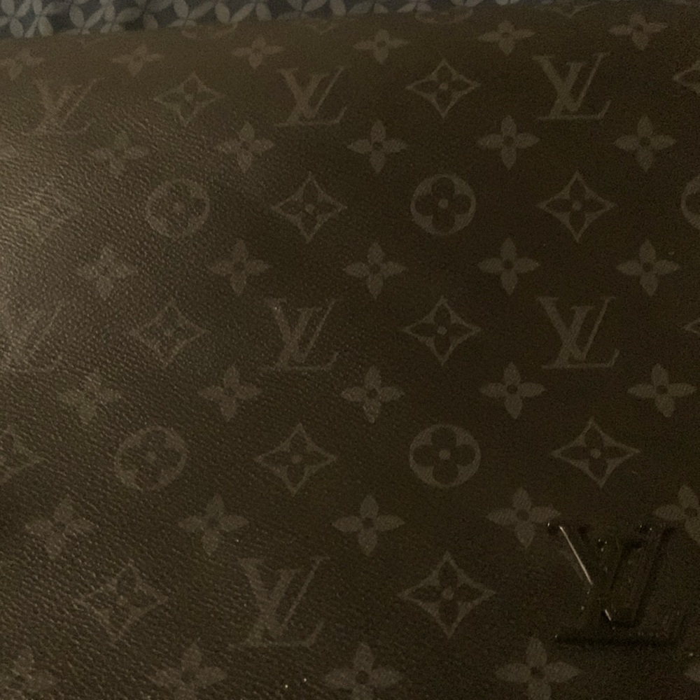 Black LV Messenger Bag